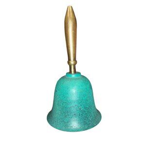 Decorative Bronze Turquoise Bell Home Decor Made In India